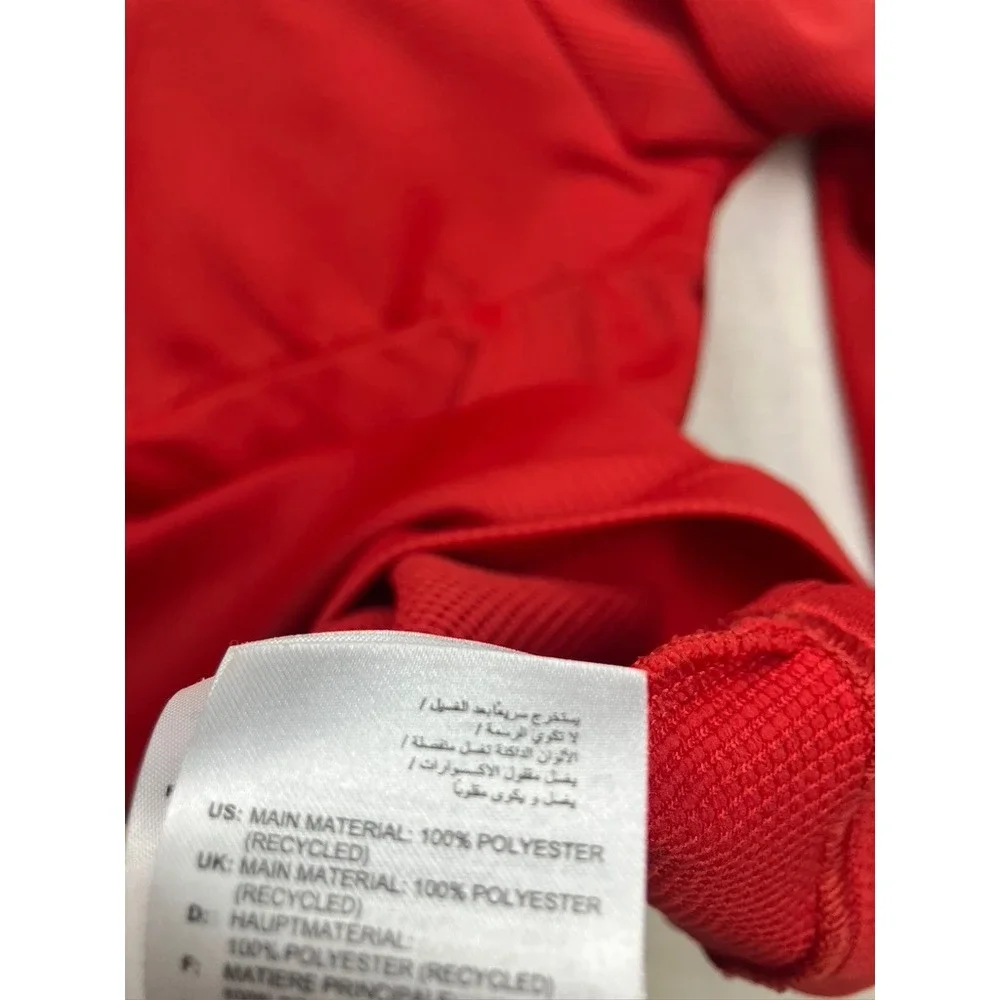 Adidas Men's Red 1/4 Zip‎ Long Sleeve Athletic Training Jacket Size S